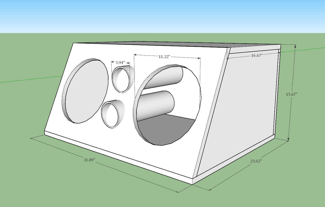 Sub box port measuring Subwoofers / Enclosures Steve Meade Designs