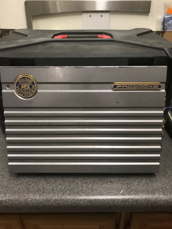 MTX blue thunder pro 300x2 Amplifiers Steve Meade Designs