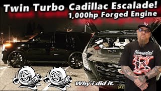 More information about "Ridiculously Fast Twin Turbo Cadillac Escalade 1,000hp Forged Engine, Cammed. Why i did it."