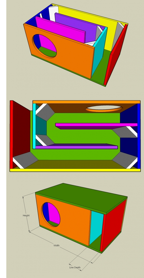 Transmission Line Enclosure help Subwoofers / Enclosures 1 Car