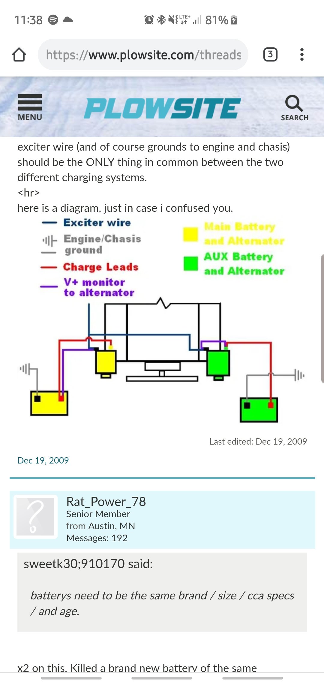 Electrical Battery Alternators Wiring
