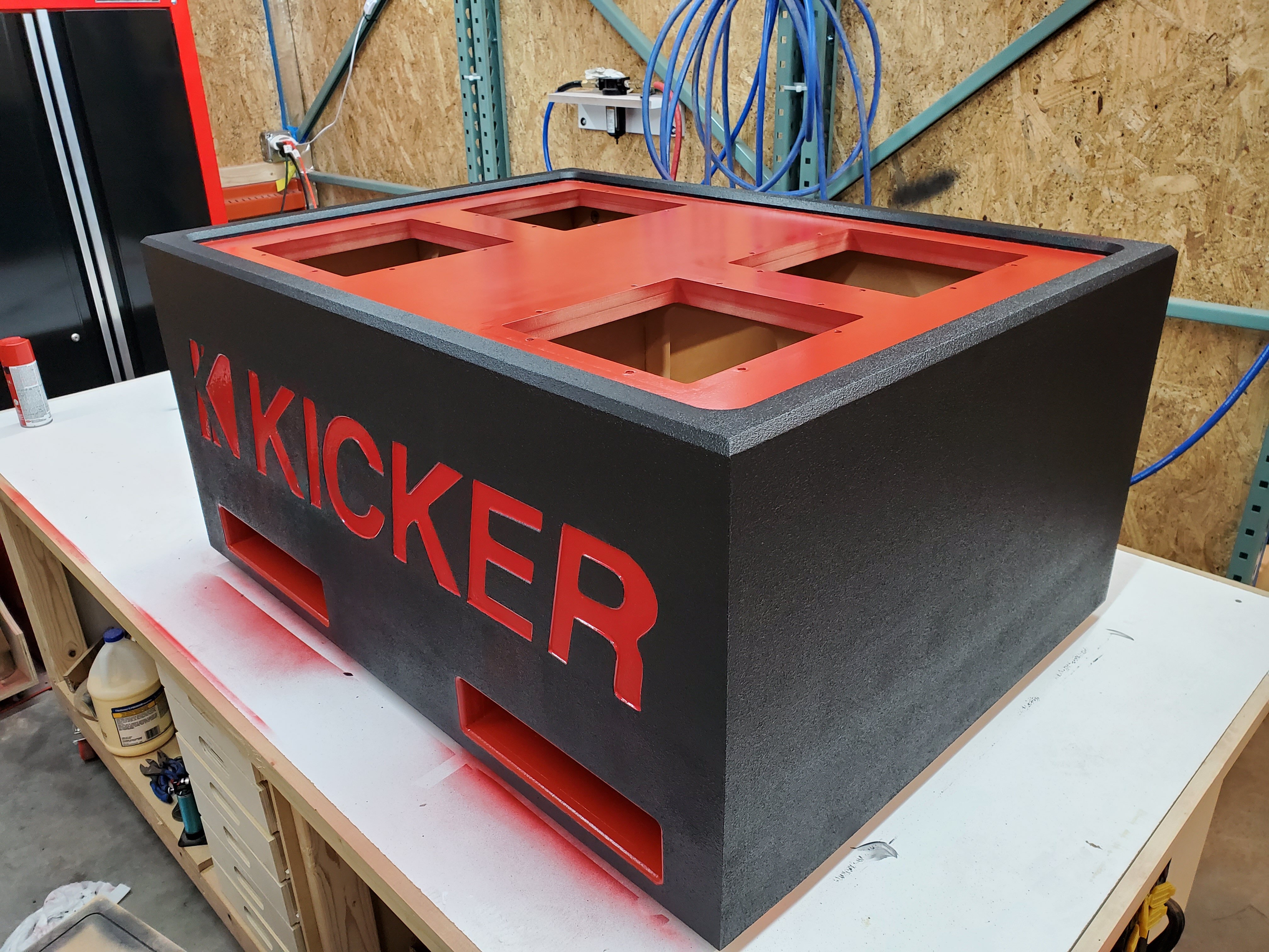 Kicker QClass L7 12 box + amp rack build Member Rides & Builds