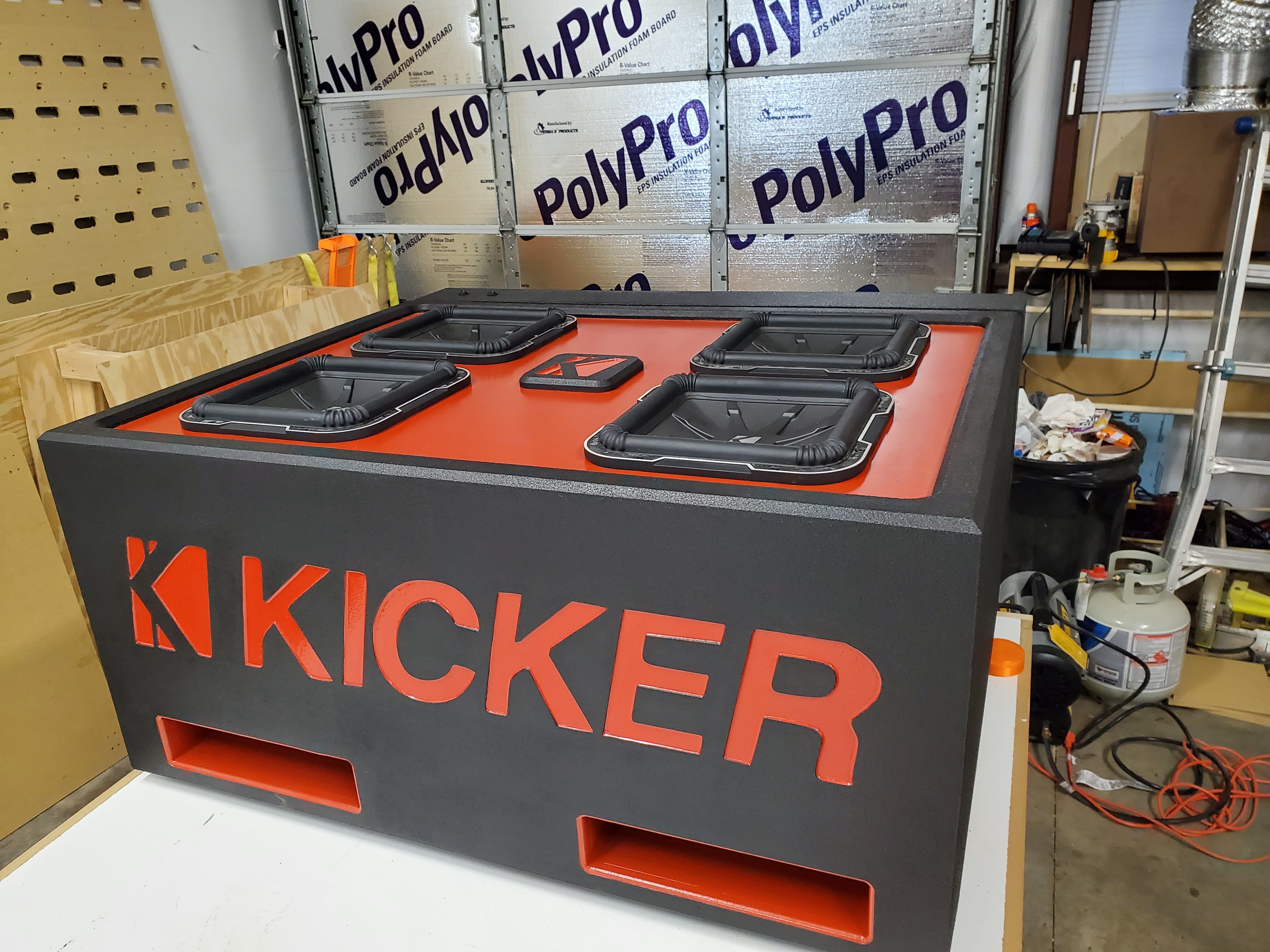 Kicker QClass L7 12 box + amp rack build Member Rides & Builds