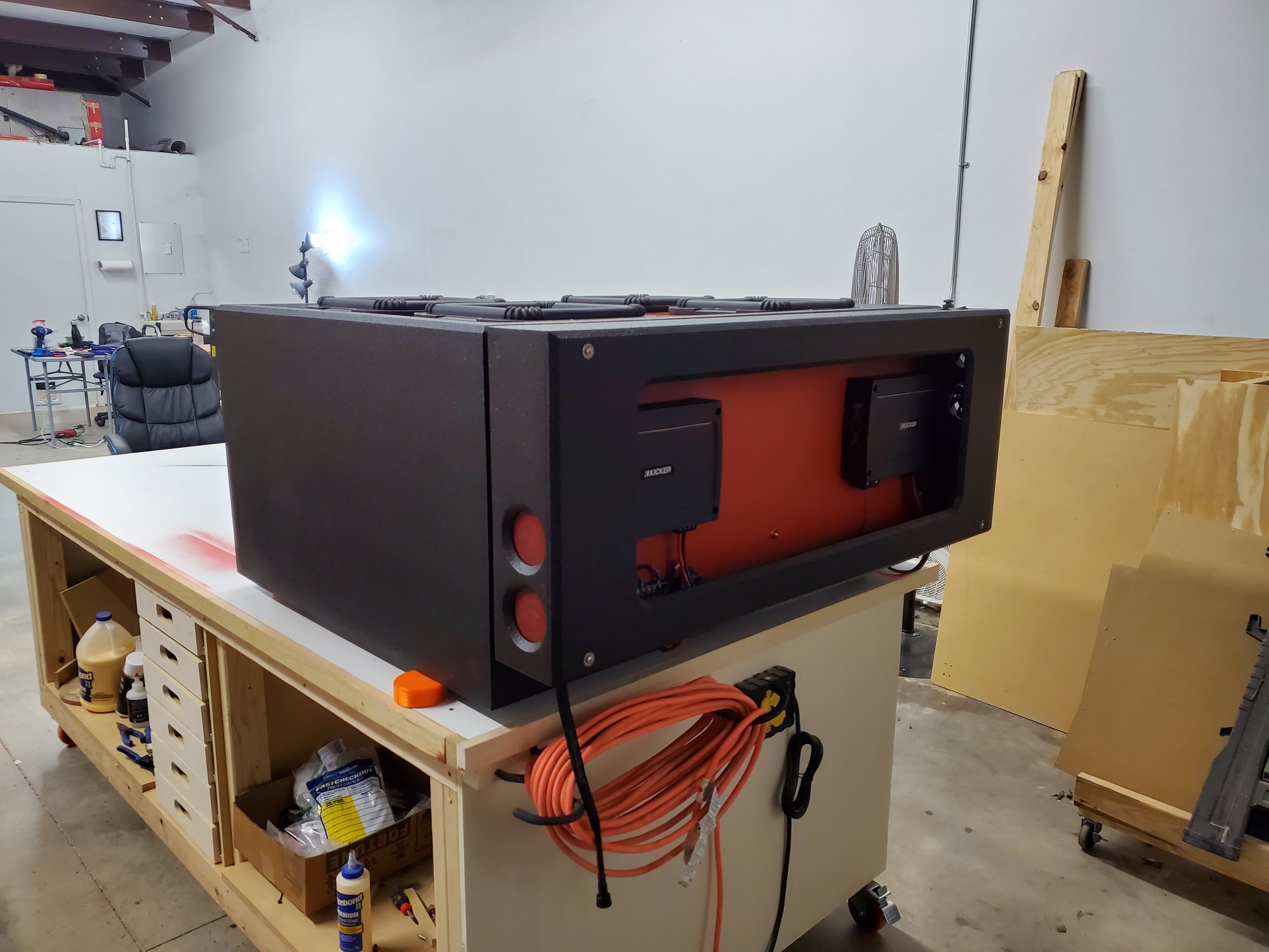 Kicker QClass L7 12 box + amp rack build Member Rides & Builds