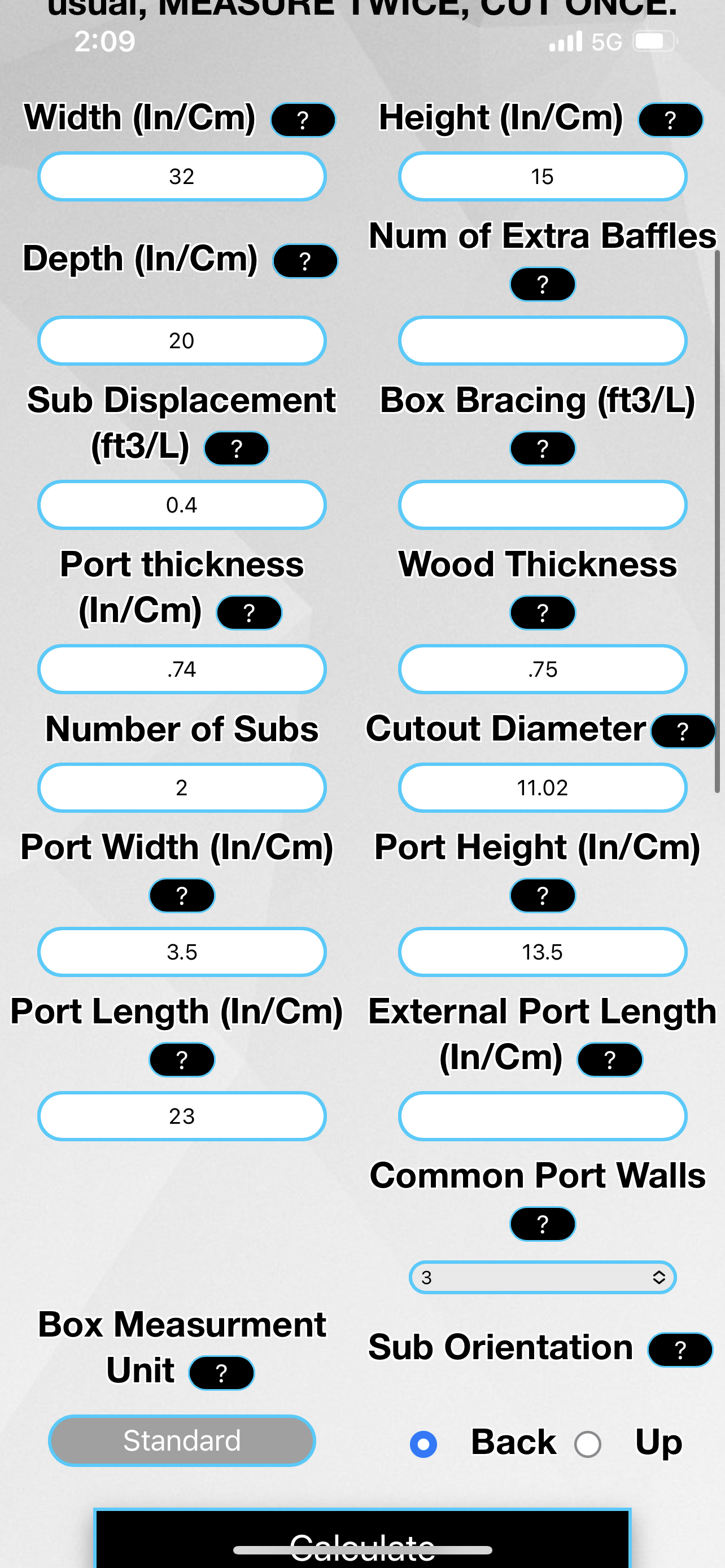 Slot Port Box Help Subwoofers / Enclosures Steve Meade Designs